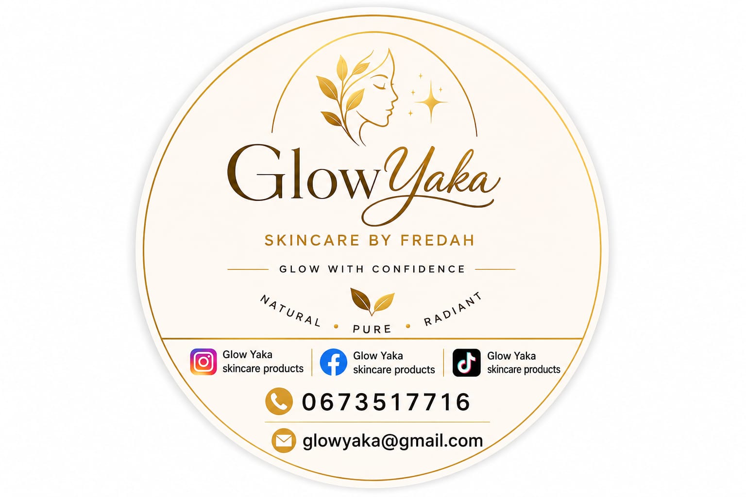 Glow Yaka Skincare by Fredah brand logo